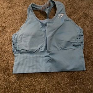 Seamless crop bra